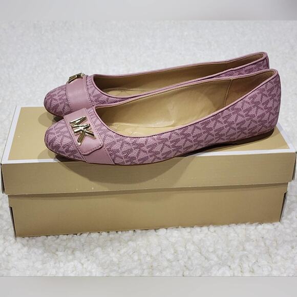 Michael Kors Jilly ballet flats in royal pink logo size 9.5 new!!! - Picture 6 of 13